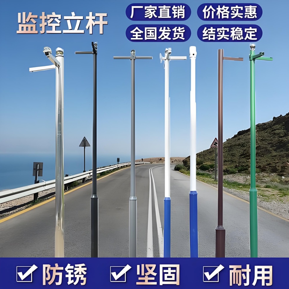 不锈钢监控杆